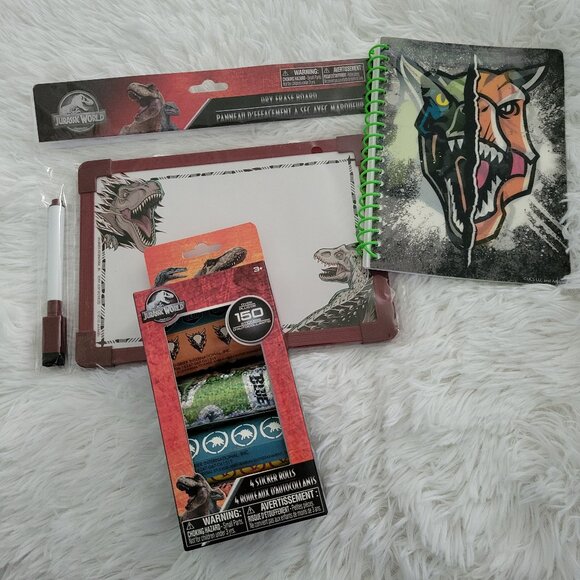 Jurassic World Notebook, Stickers, & Dry Erase Board Set - Picture 1 of 8